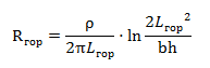   Формула расчета сопротивления заземления2